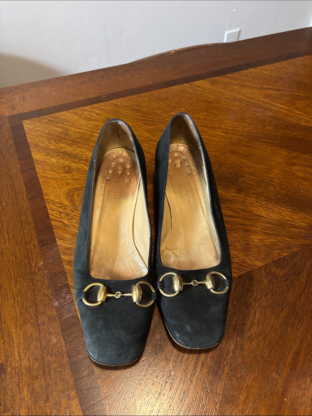 Gucci Black Suede Women’s Horsebit Pumps - Classic Designer Style